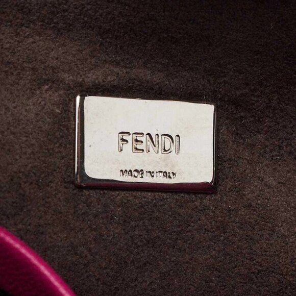 Fendi Fuchsia Nappa Leather Micro Peekaboo Bag 8M0355 - Picture 7 of 11